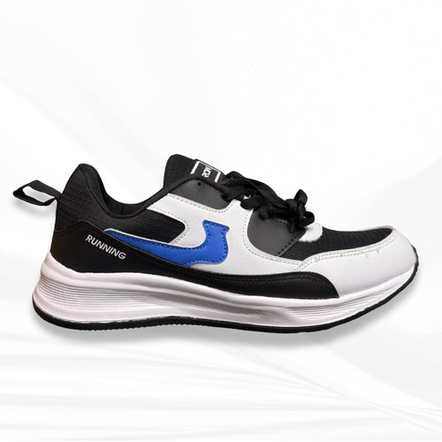 White And Blue Sports Shoes