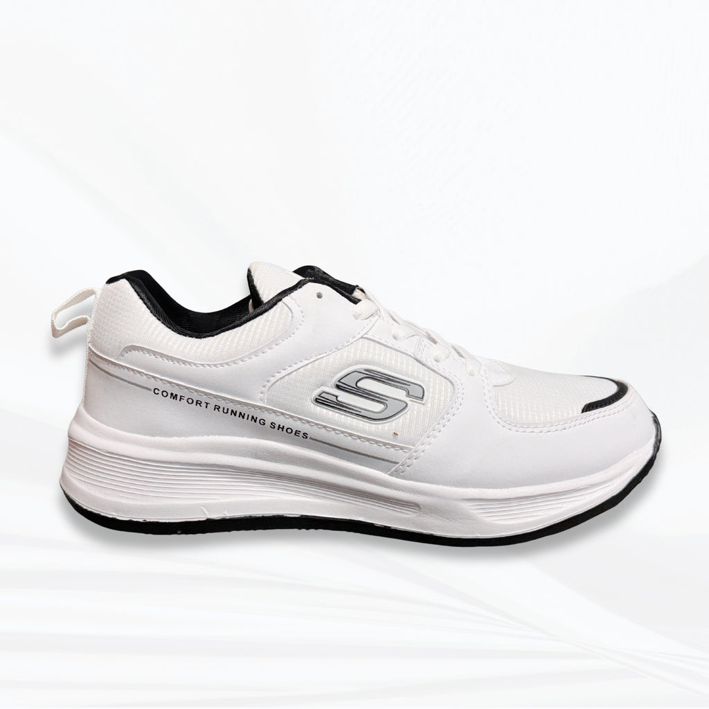 White Sports Running Shoes