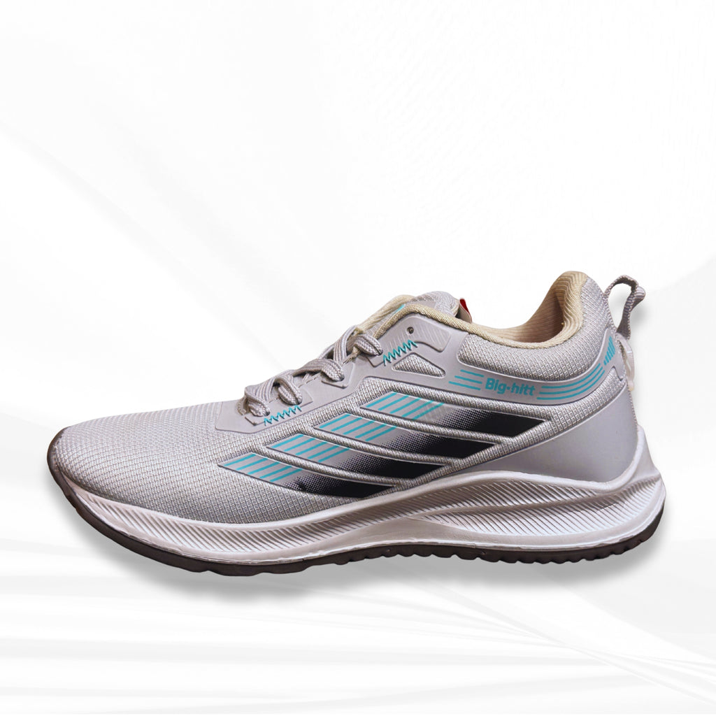 White and Silver Sports Shoes