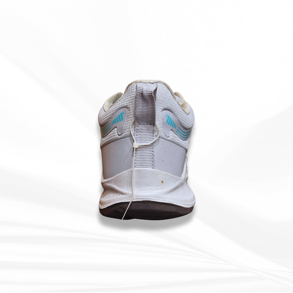 White and Silver Sports Shoes